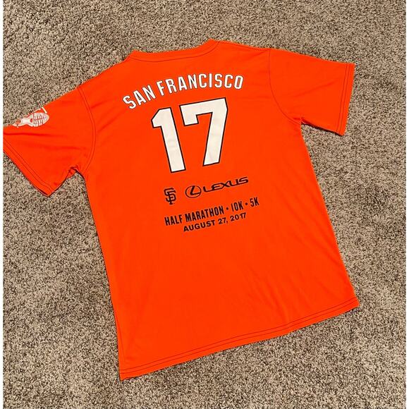 2017 San Francisco Giants Half Marathon 10K 5K T-Shirt Size Men’s Small - Picture 3 of 6